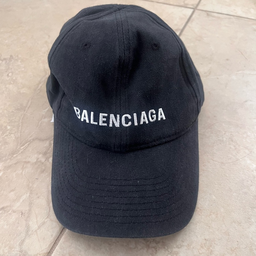 Balenciaga Black Baseball Cap